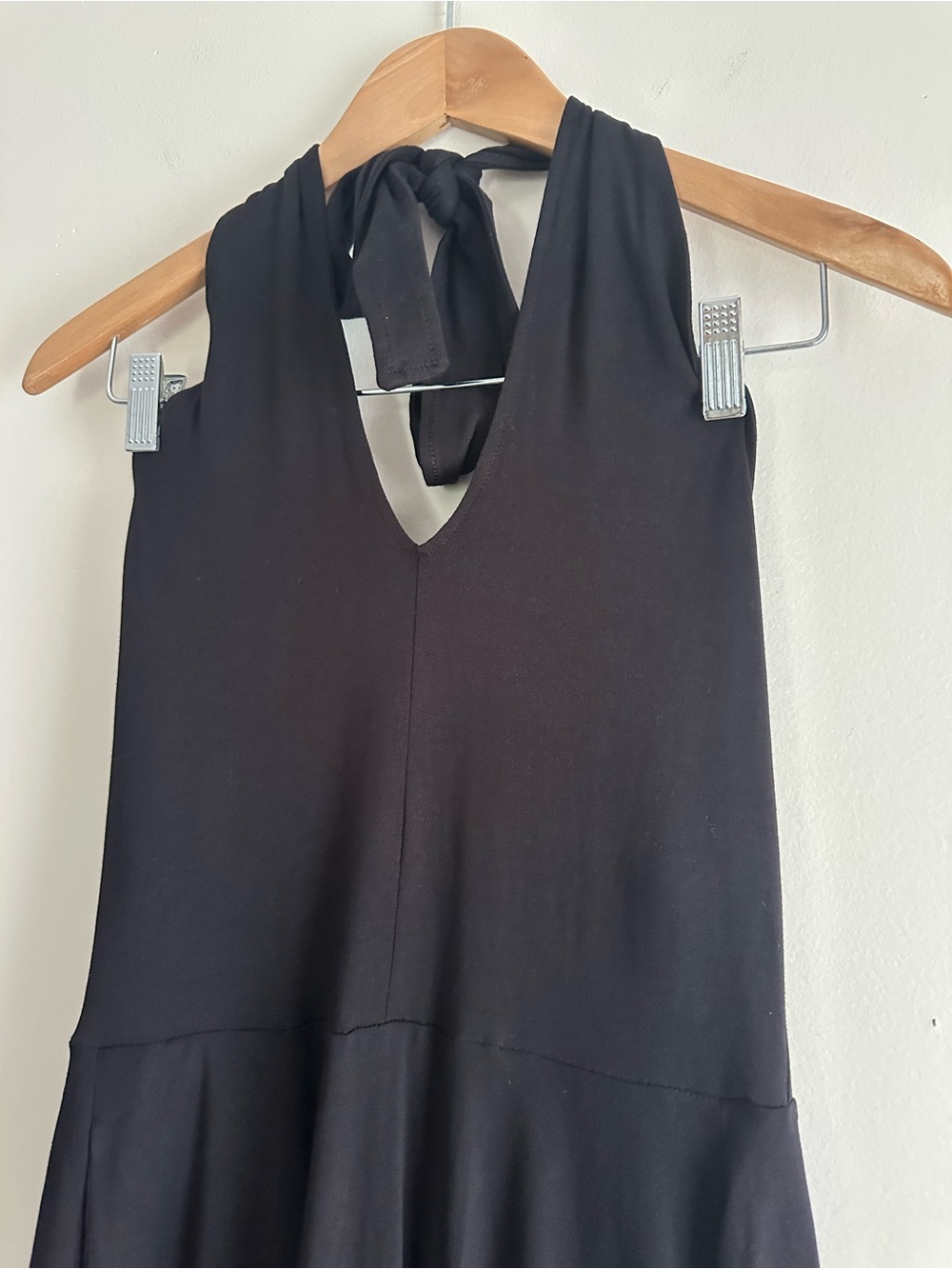 Pact • Organic Cotton Fit & Flare Modern Halter Dress in Black - Picture 3 of 9